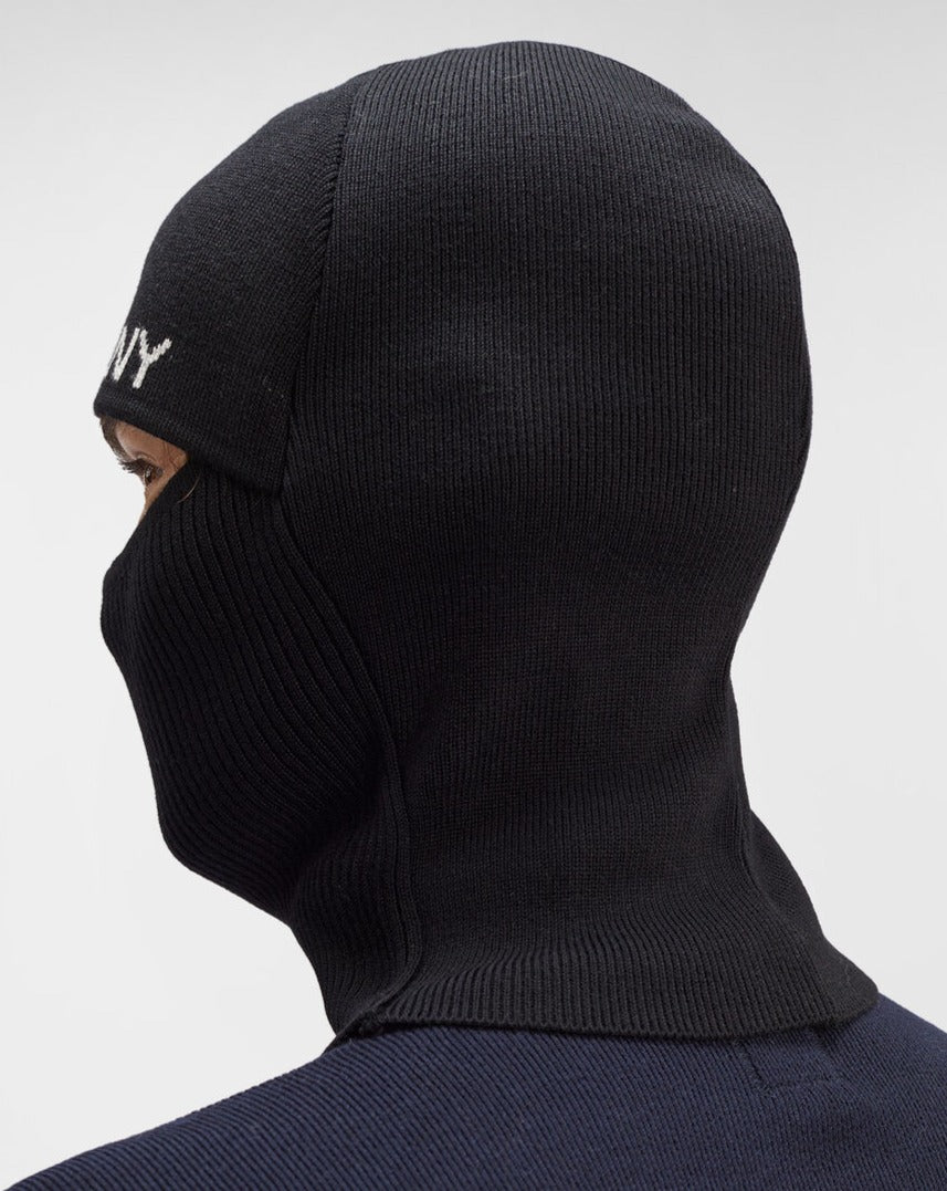 Breathable Lightweight 55% virgin wool & 45% polyester Art. 15CMAC285A 006595A Color: 999 / Black One Size C.P. Company Re-Wool Balaclava / Black