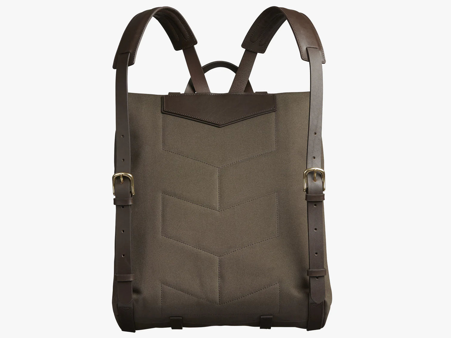 Mismo M/S Backpack - Army / Dark Brown