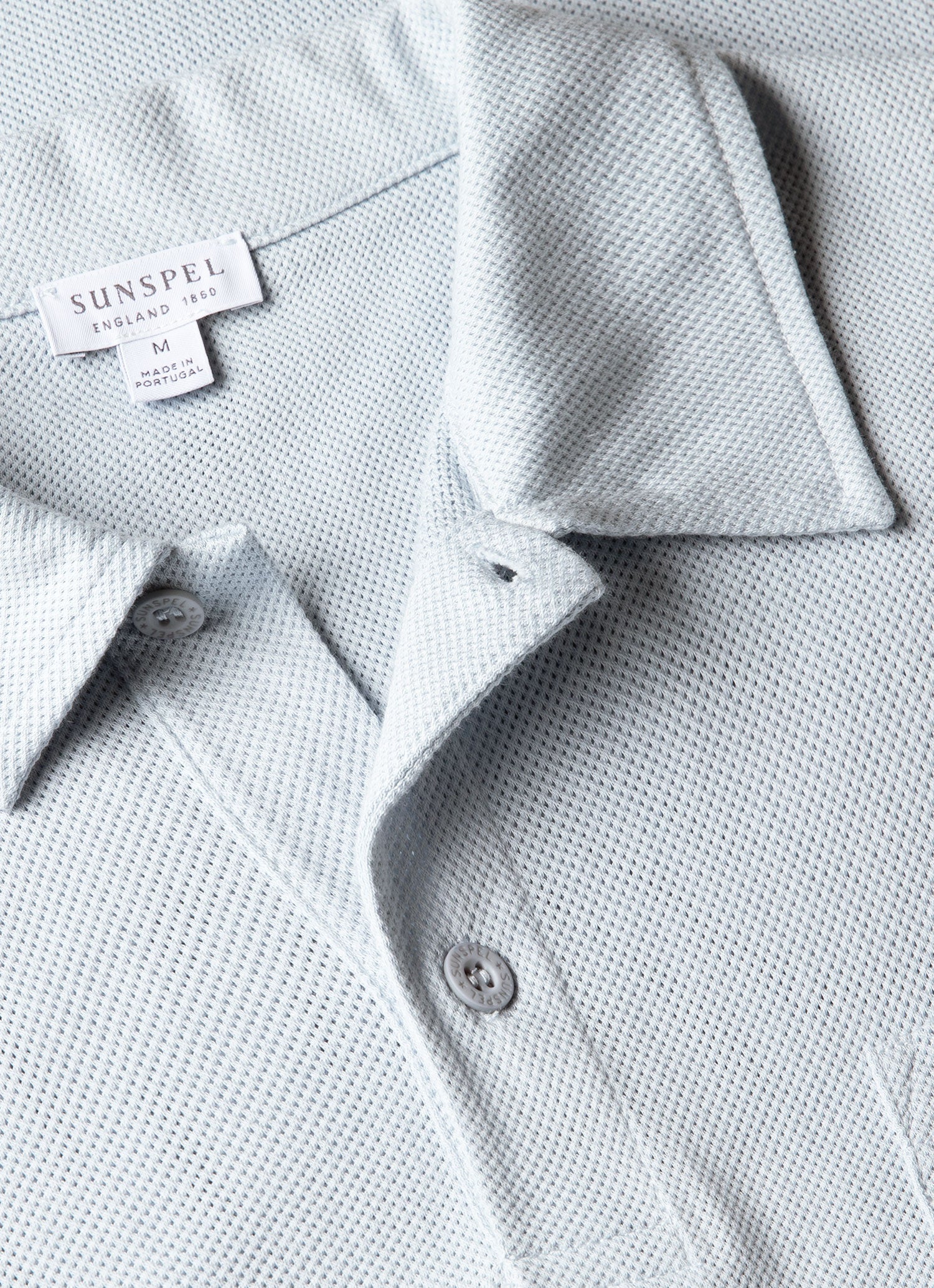 Sunspel Riviera Polo Shirt / Pastel Blue