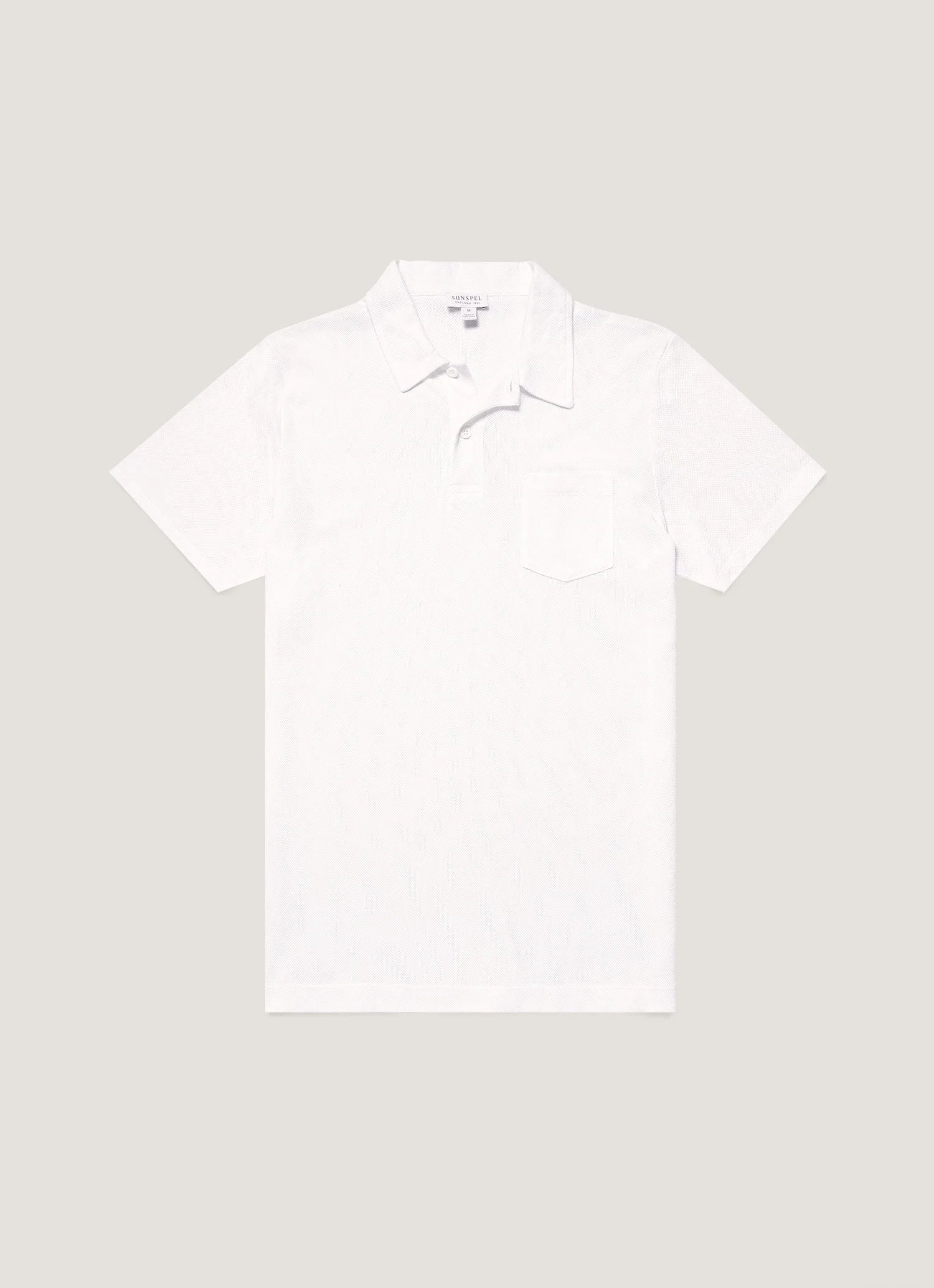 Sunspel Riviera Polo Shirt / White