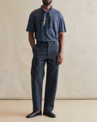 De Bonne Facture Heavy Cotton Drill Balloon Trousers / Navy
