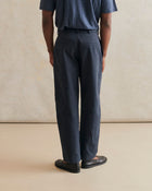 De Bonne Facture Heavy Cotton Drill Balloon Trousers / Navy