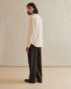 De Bonne Facture Cotton & Hemp Twill Artist Shirt / Undyed