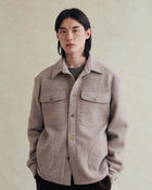 De Bonne Facture Boiled Wool Overshirt / Beige