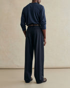 De Bonne Facture Grandad Trousers / Dark Navy