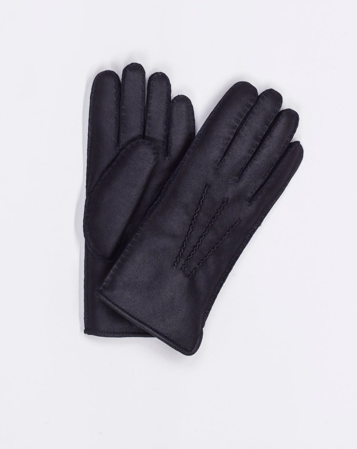 100% Leather Fur lining Article: 92 1619 Color: AP 555 Werner Christ Lambskin Gloves with Fur Lining / Black