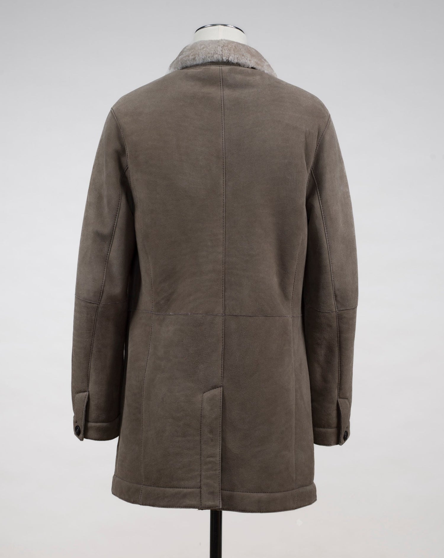 Model: Benedikt 100% Leather Fur lining Article: 02 1801 Color: AV 414 Werner Christ Lambskin Coat / Taupe