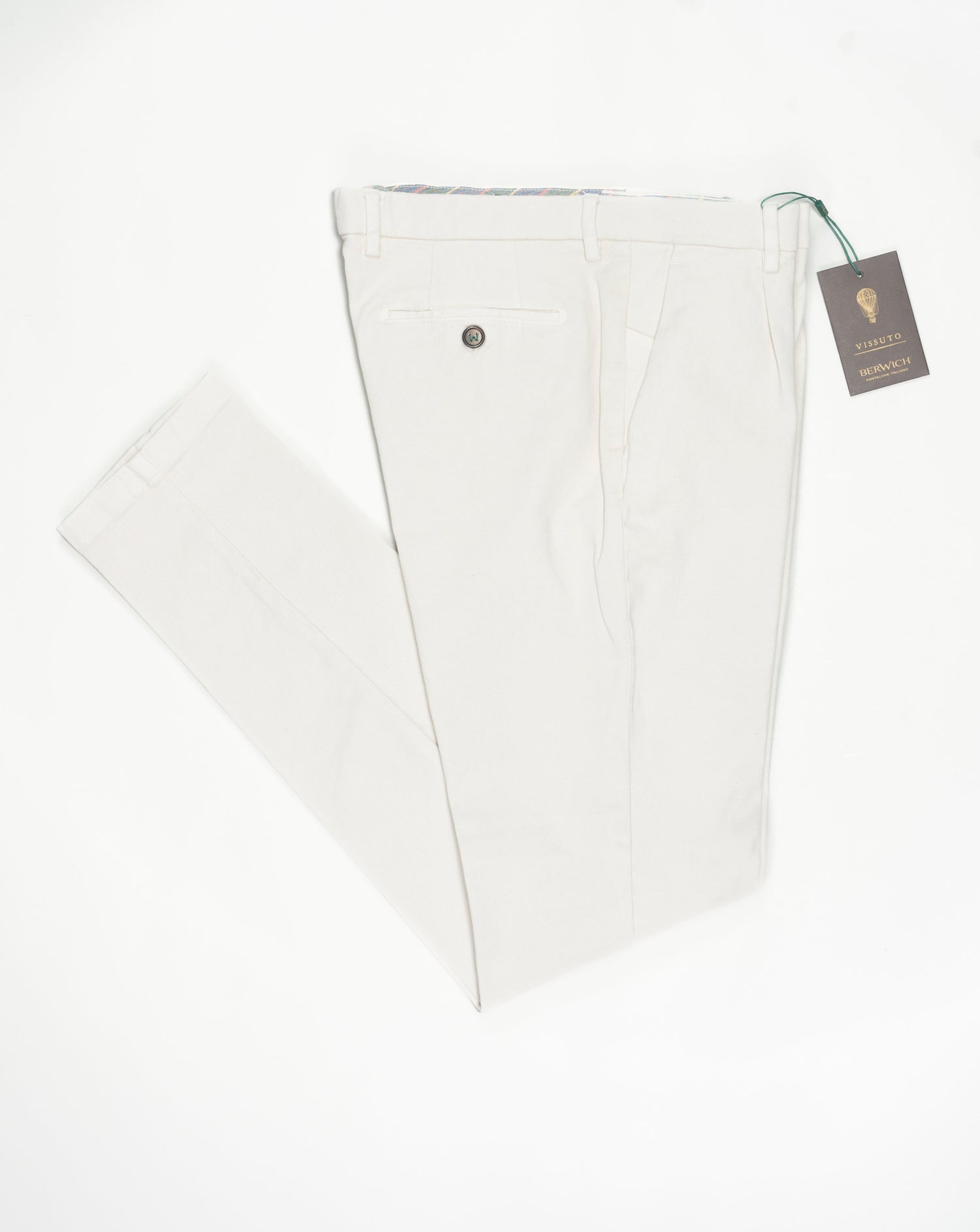 Berwich Garment Dyed Heavy Cotton Chinos / Latte