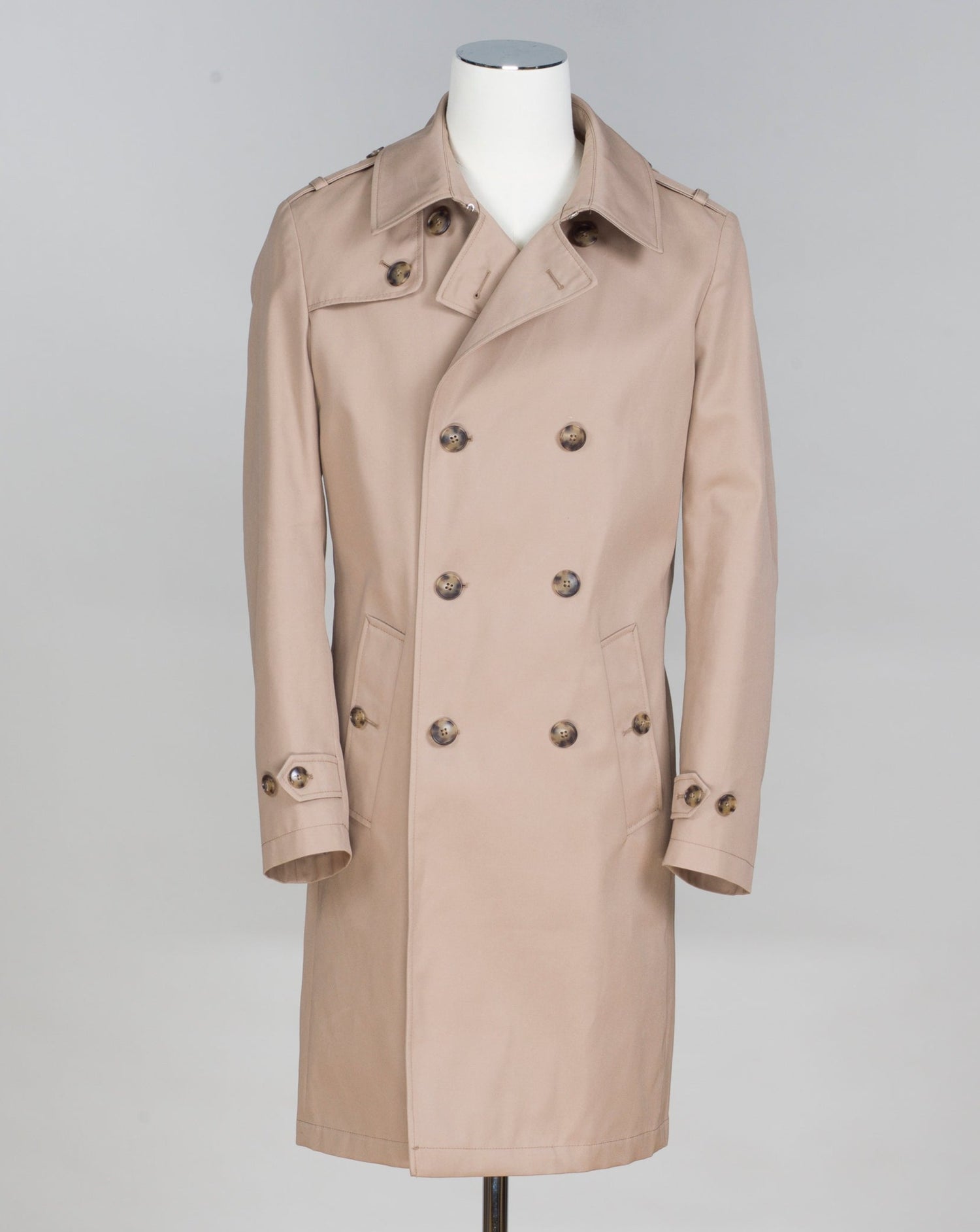 d'Avenza Double-Breasted Trench Coat / Camel