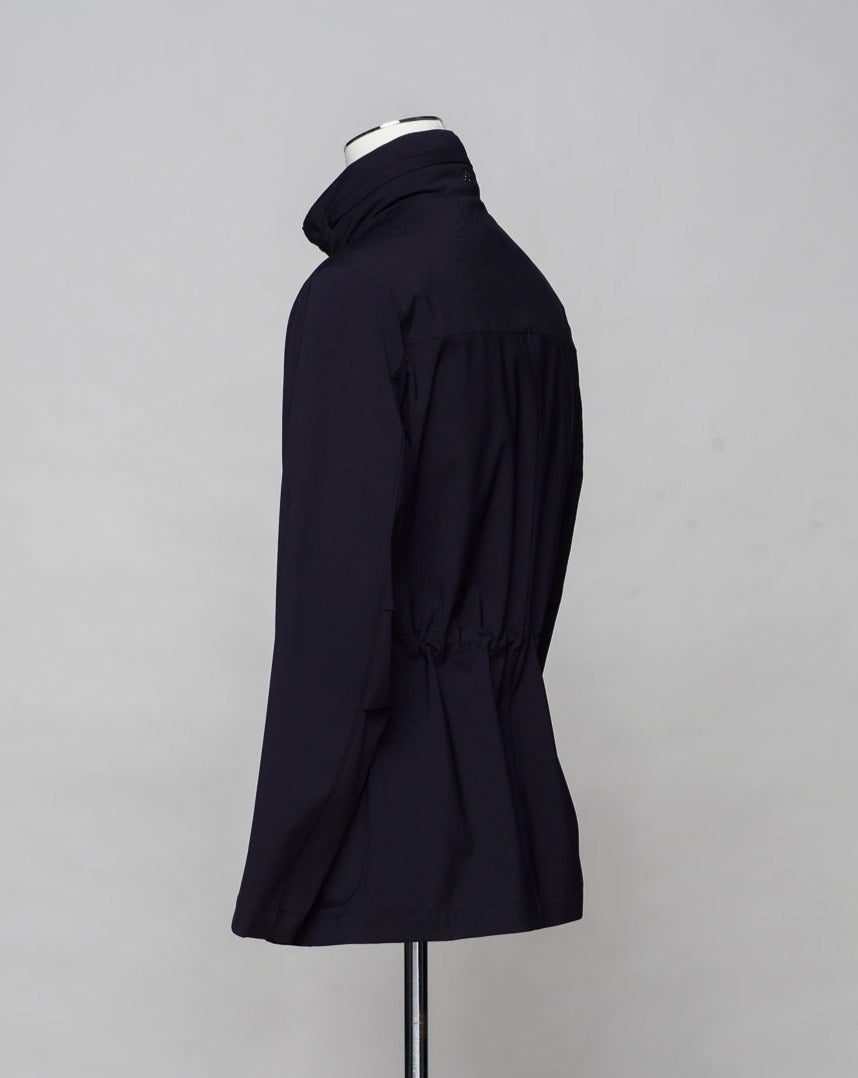 <ul> <li>Outer fabric: 91% Polyester 9% Polyurethane</li> <li>Lining: 100% Polyamide</li> <li>Color: Navy / 89</li> <li>Article: S06MUC781</li> </ul>