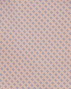 Viola Milano Square Pattern Selftipped Italian Silk Tie / Coral