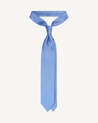 Viola Milano Square Pattern Selftipped Italian Silk Tie / Light Blue