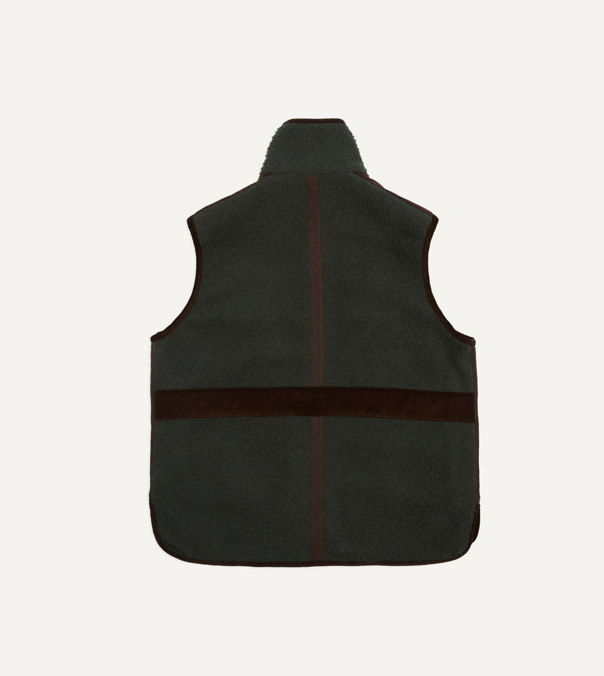 Drake's Casentino Fleece Vest / Dark Green