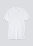 Mey Story T-shirt Round Neck With Breast Pocket White