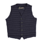 Herno In-Tech™ Alternative Down Waistcoat in Blue. Great piece for layering.A true must have for every modern gentleman. Wear it under jacket or over a knit. Great for traveling as it packs small and weighs almost nothing. In-Tech™ Alternative Down Water Repellent Breathable Light Insulation 5 buttons 3 pockets Adjustable back External layer 100% Polyamide Internal padding 100% Polyester PC0039U 19288 9201 Made in Romania