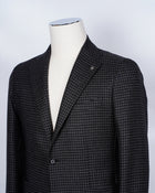 TAGLIATORE Checkered Jacket / Black & Gray