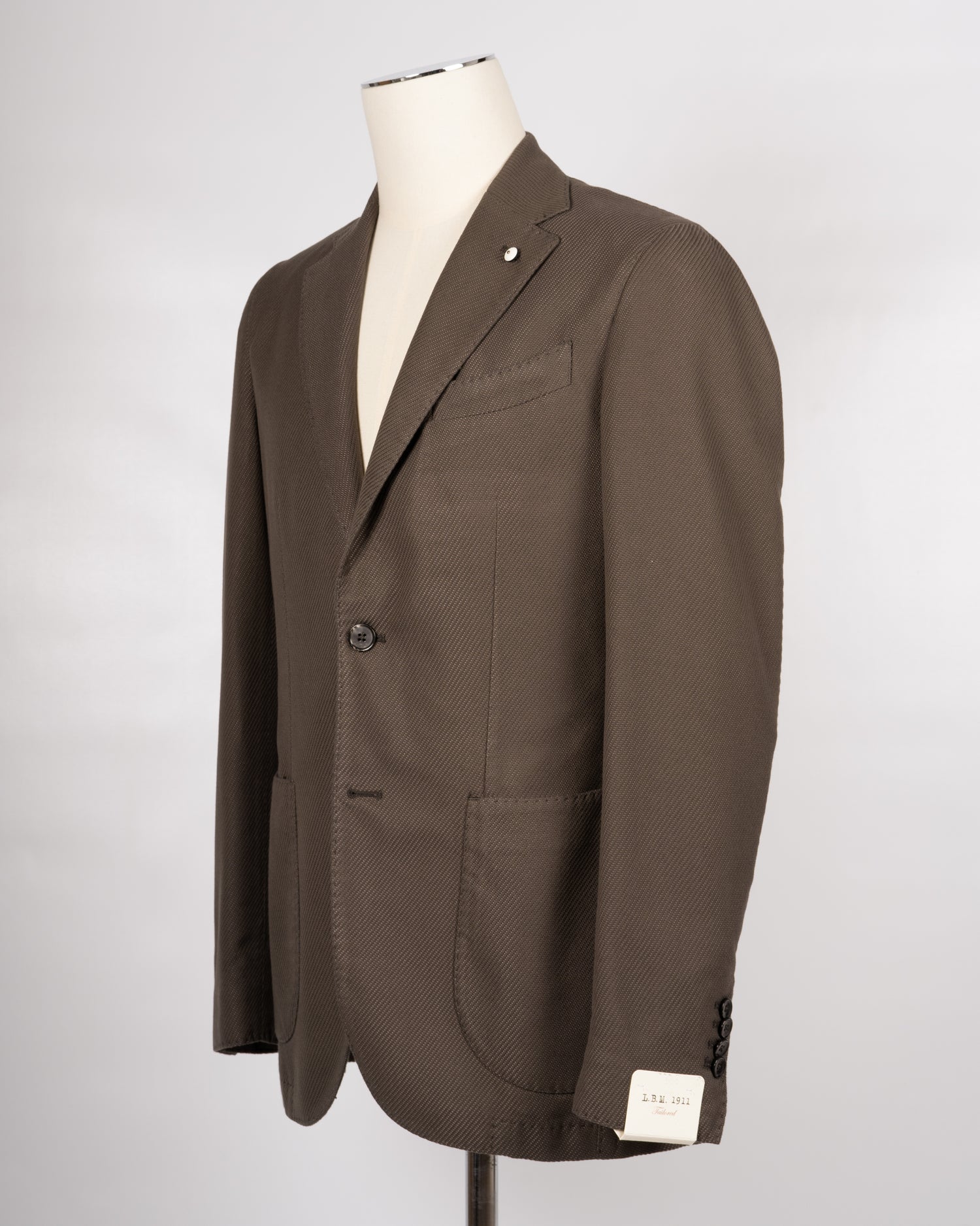 L.B.M. 1911 Cotton Lyocell Jersey Jacket / Khaki Green