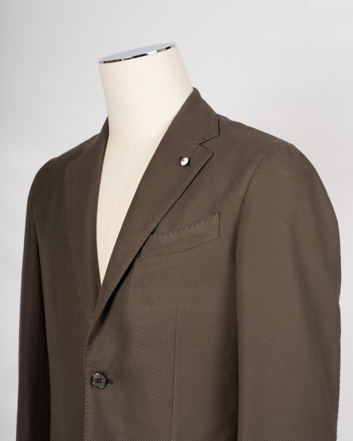 L.B.M. 1911 Cotton Lyocell Jersey Jacket / Khaki Green