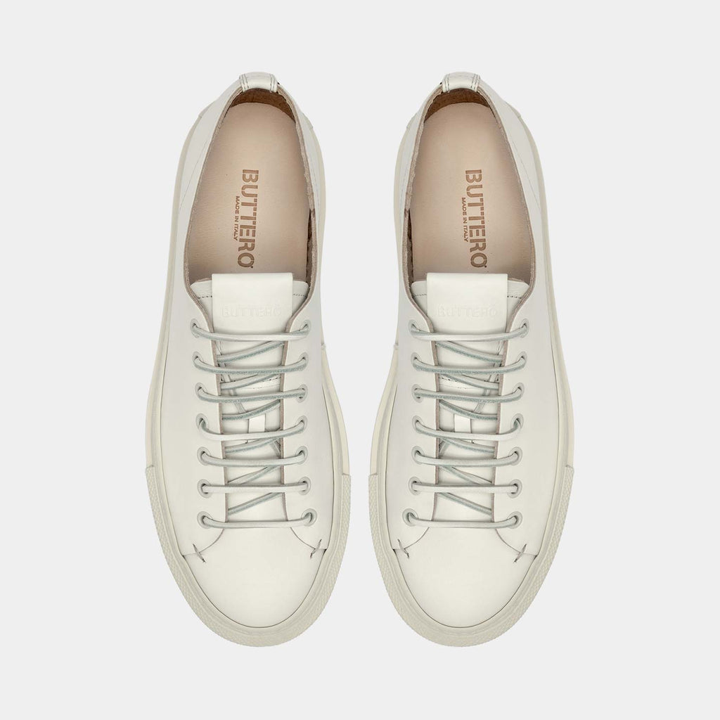 Buttero Tanino Sneakers White Leather Vaatturiliike Sauma Oy