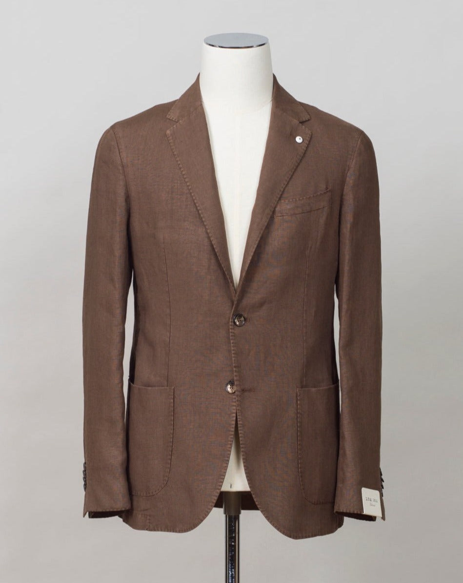 L.B.M. 1911 Washed Linen Jacket / Brown