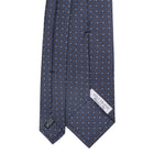 Viola Milano Micro Floral Selftipped Italian Silk Tie / Grey Mix