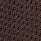 Viola Milano Grenadine Garza Fina Unlined Silk Tie / Brown
