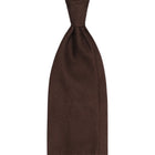 Viola Milano Grenadine Garza Fina Unlined Silk Tie / Brown