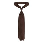 Viola Milano Grenadine Garza Fina Unlined Silk Tie / Brown