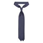 Viola Milano Micro Floral Selftipped Italian Silk Tie / Grey Mix