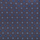 Viola Milano Micro Floral Selftipped Italian Silk Tie / Grey Mix