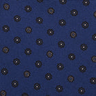 Viola Milano Mix Floral Selftipped Italian Silk Tie / Navy Mix
