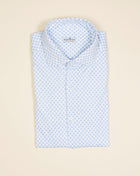 Jersey shirts are very comfortable and this shirt makes no exemption. It looks like dress shirt and feels like knitwear. We think this kind of garments represent modern tailoring very well. They honor classic styles and lines, but they are made to be super comfortable and practical.   100% cotton Semi cutaway collar Single cuffs Removable collar bones Model. FJ15 Article. J906 Color. 01 / White