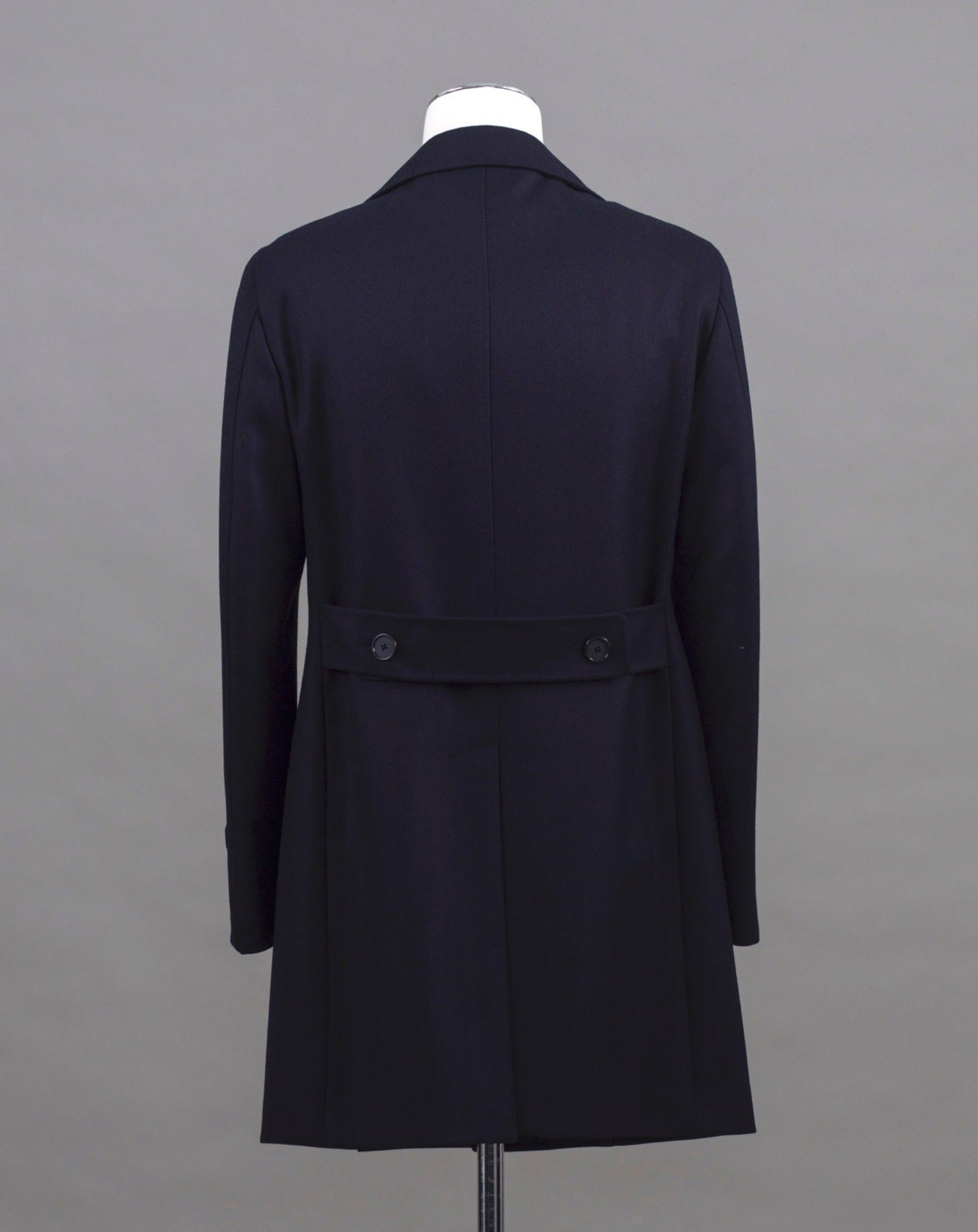 Mod. Thomas 100% Wool Col. B3198 / Navy Made in Martina France, Italy Tagliatore Single Breasted Wool Overcoat / Navy