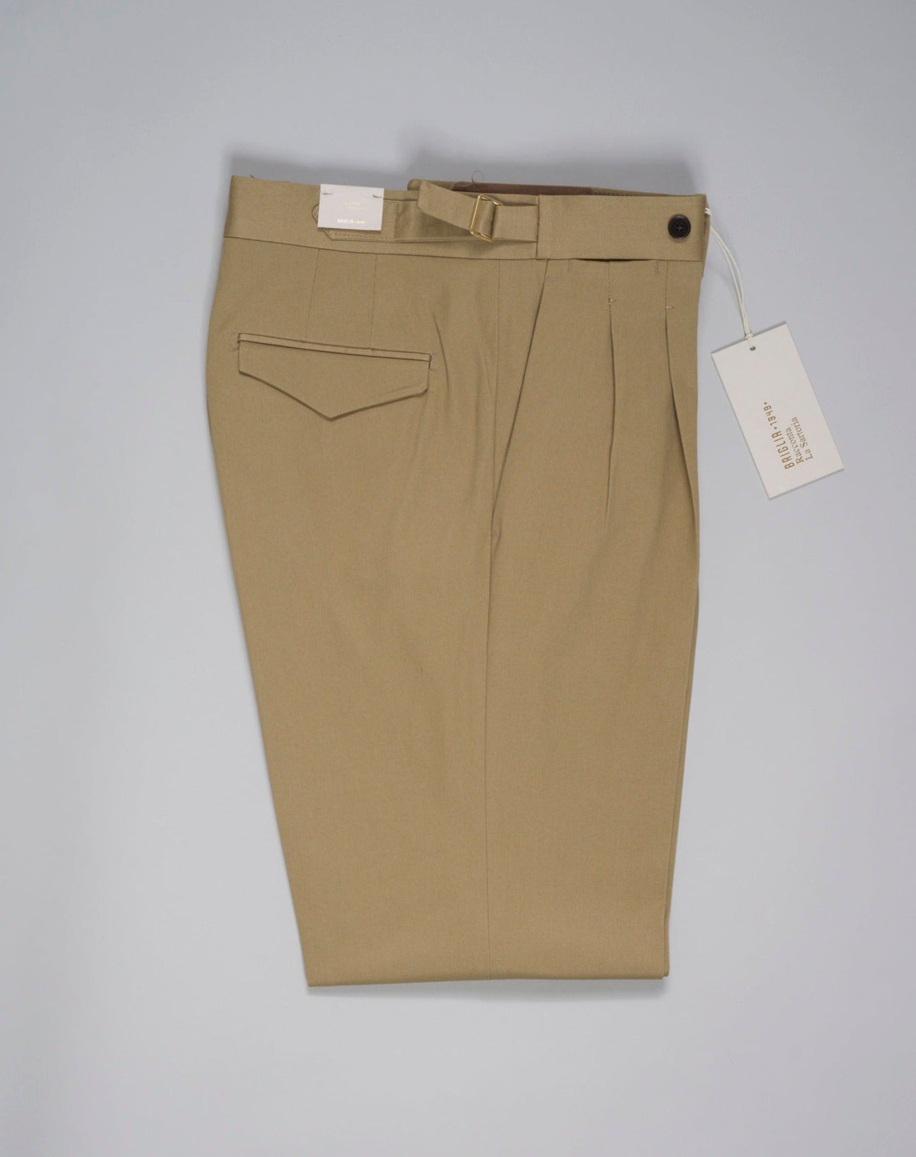 Briglia Quartieri Pleated Chinos / Beige