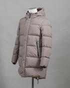 Herno Laminar Down Gore Windstopper Fishtail Parka. GORE TEX Infinium™ membrane makes this parka totally wind and water proof. Add puffy down filling and you do not have to worry about the winter conditions any more. Art. PI00245UL 11106 Col. 2600 / Taupe 80% Down 20% Feather Fixed hood Two way zipper in front
