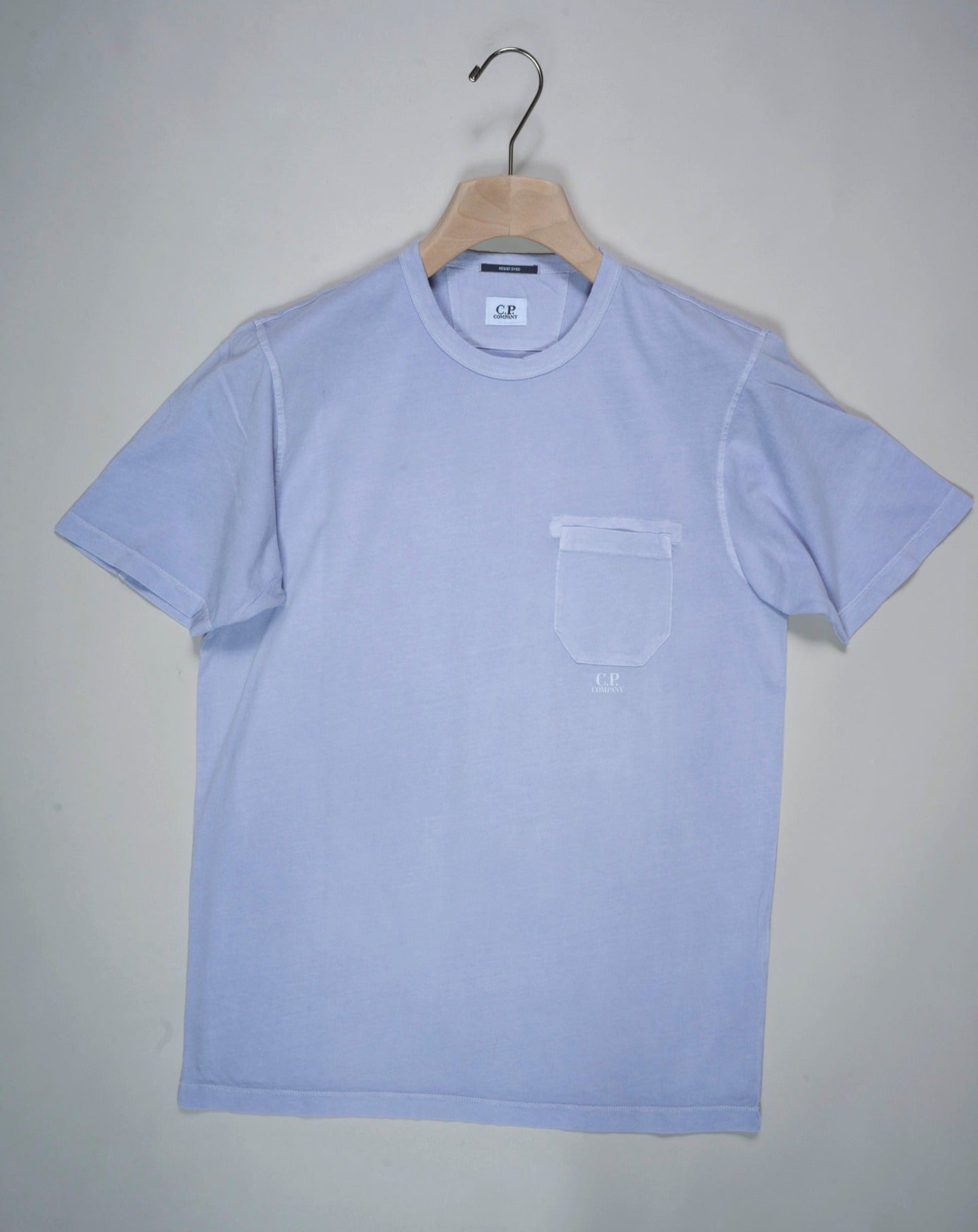 TS182A 5431R Cosmic Sky / Lavender C.P. Company Jersey Pocket Resist Dyed T-Shirt / Cosmic Sky