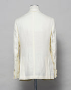 Mod. Piedigrotta Art. TS23082 Col. 4140 Off white 100% linen Drop 7 Made in Naples, Italy De Petrillo Linen Jacket / Off White