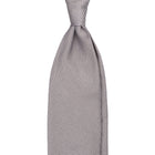 Viola Milano Grenadine Garza Fina Unlined Silk Tie / Silver