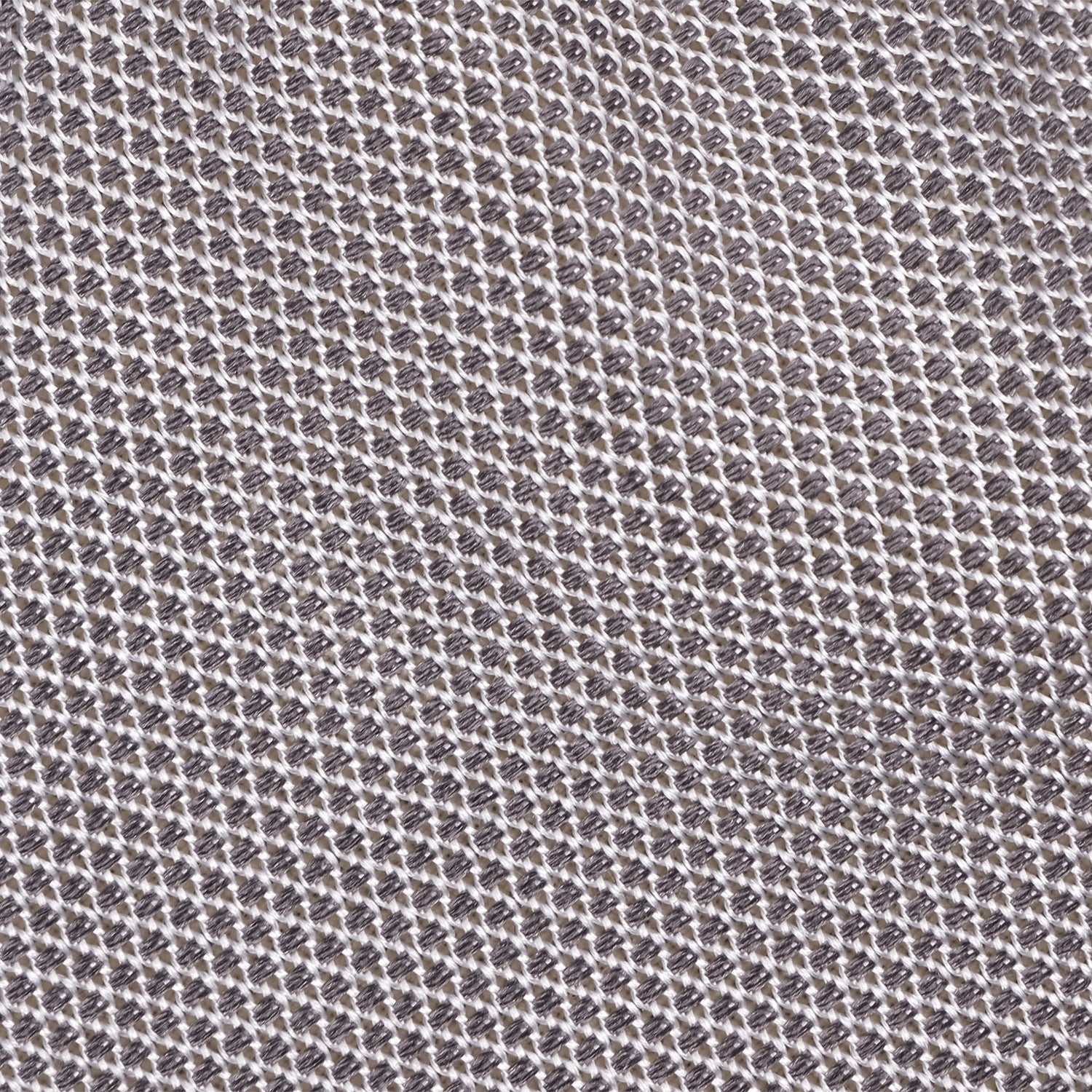 Viola Milano Grenadine Garza Fina Unlined Silk Tie / Silver