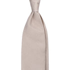 Viola Milano Grenadine Garza Fina Unlined Silk Tie / Ivory