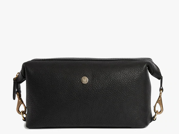 Mismo Washbag Leather - Black / Black
