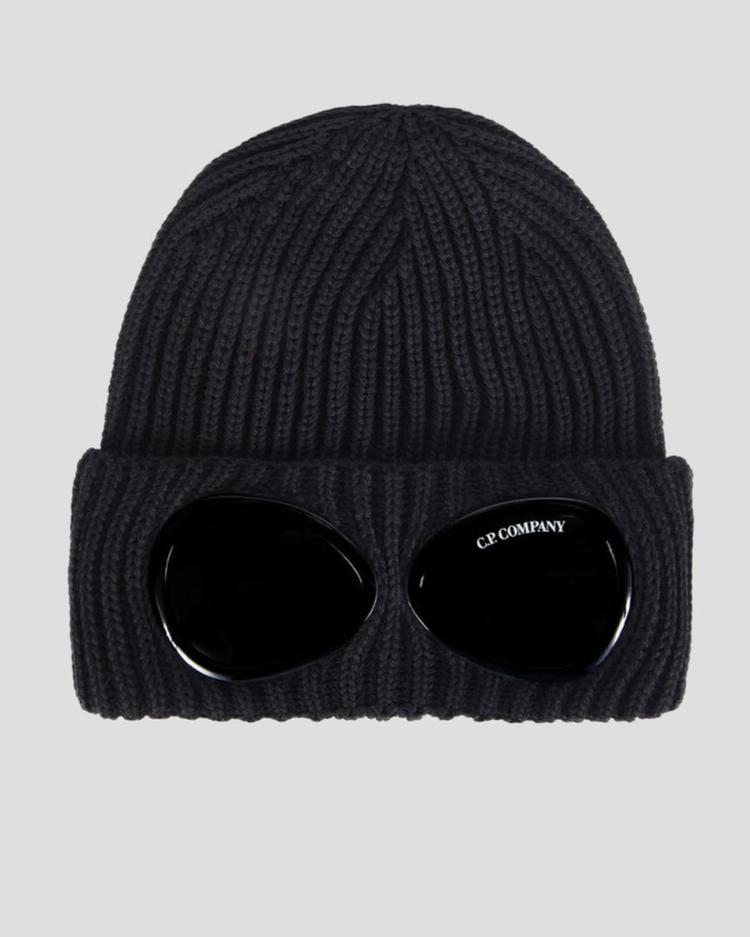 C.P. Company Merino Wool Goggle Beanie / Black