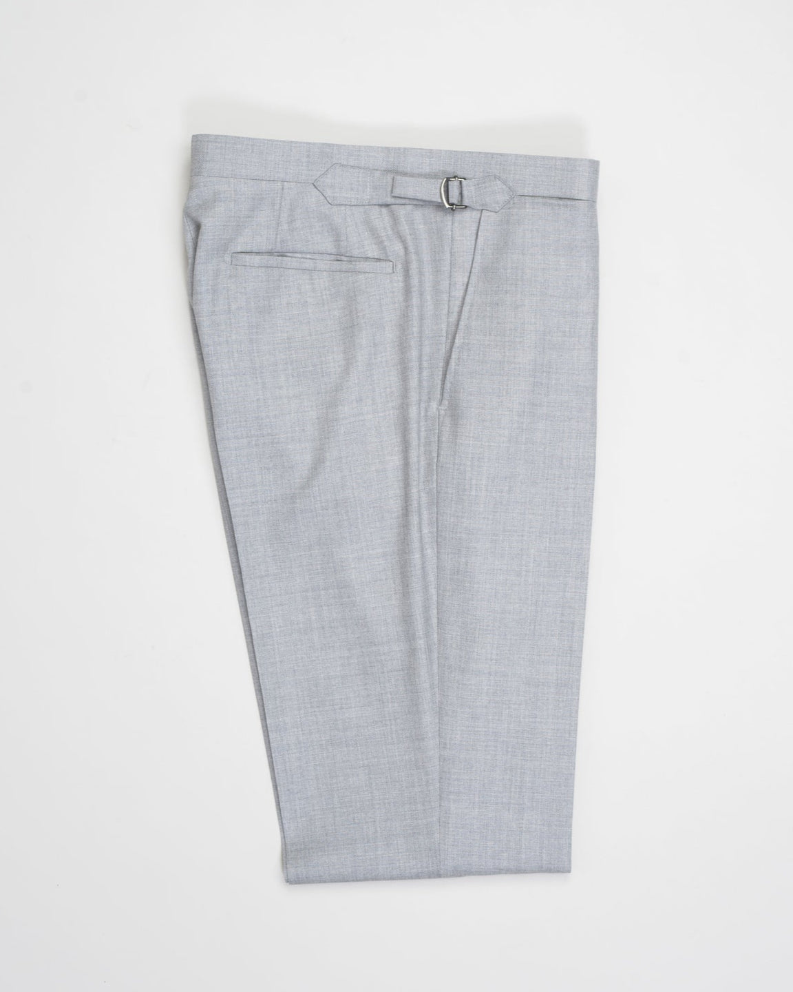 Sauma private label side adjuster trousers, made of&nbsp;Super 130's Doppio Ritorto 100% wool. This is our in-house quality, so you can find it always in our collection. Designed to be a part of a suit and to be combined with a jacket.&nbsp;

Super 130's Doppio Ritorto 100% wool
Higher waist
Side Adjusters&nbsp;
Flat front
Zip closure
Raw length to be finished after purchase
Slanted pockets in front
2 back pockets