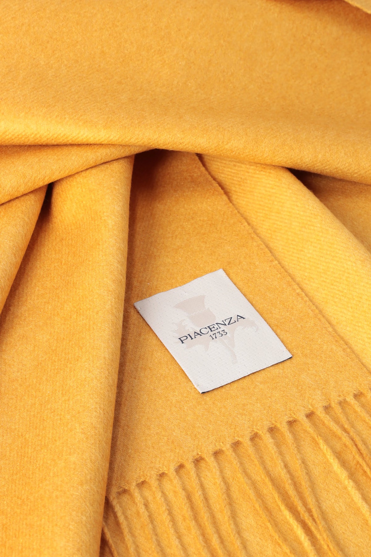 Piacenza 1733 Silk and Cashmere Scarf / Yellow