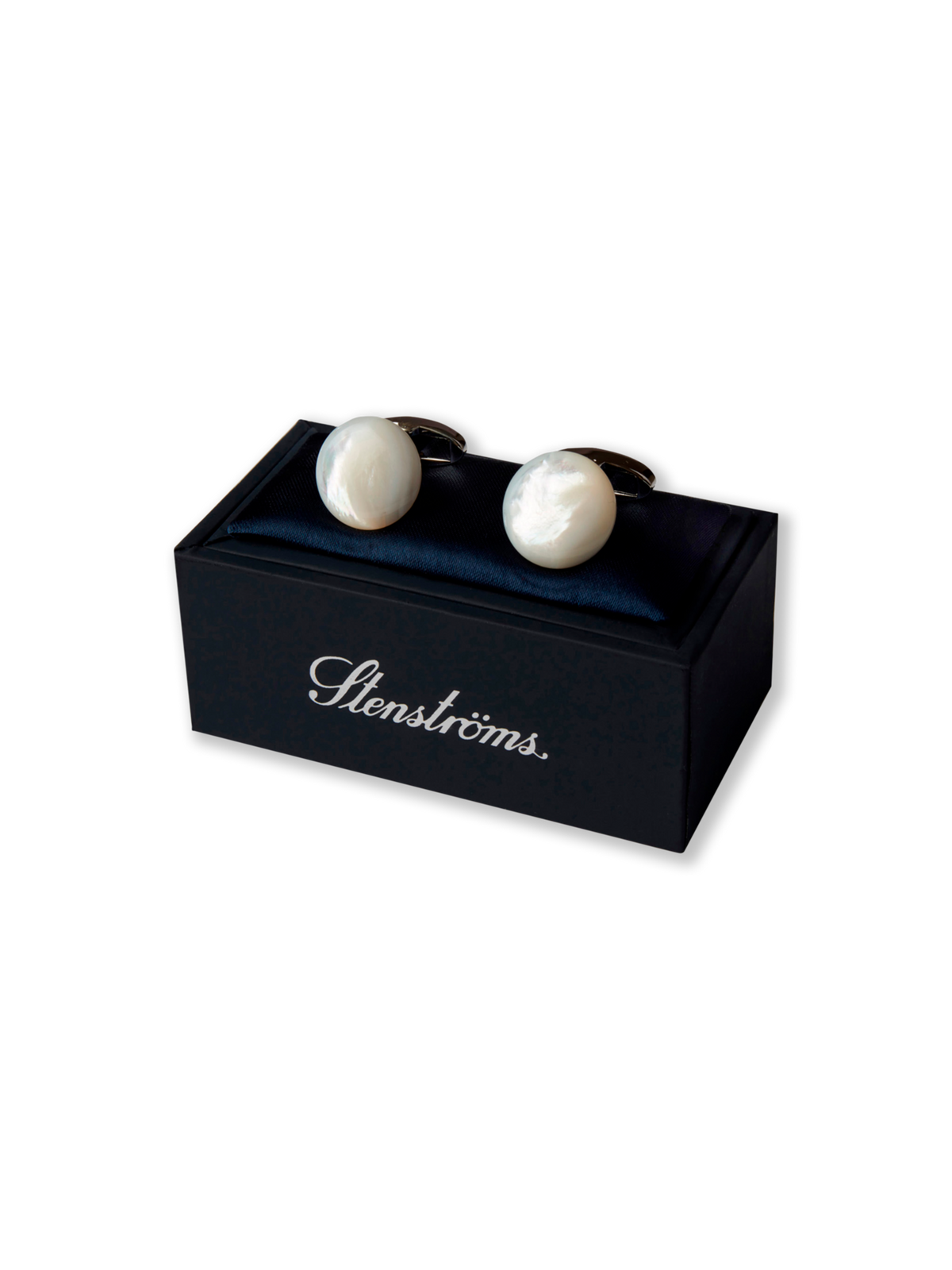 Stenströms Mother of Pearl Cufflinks / White