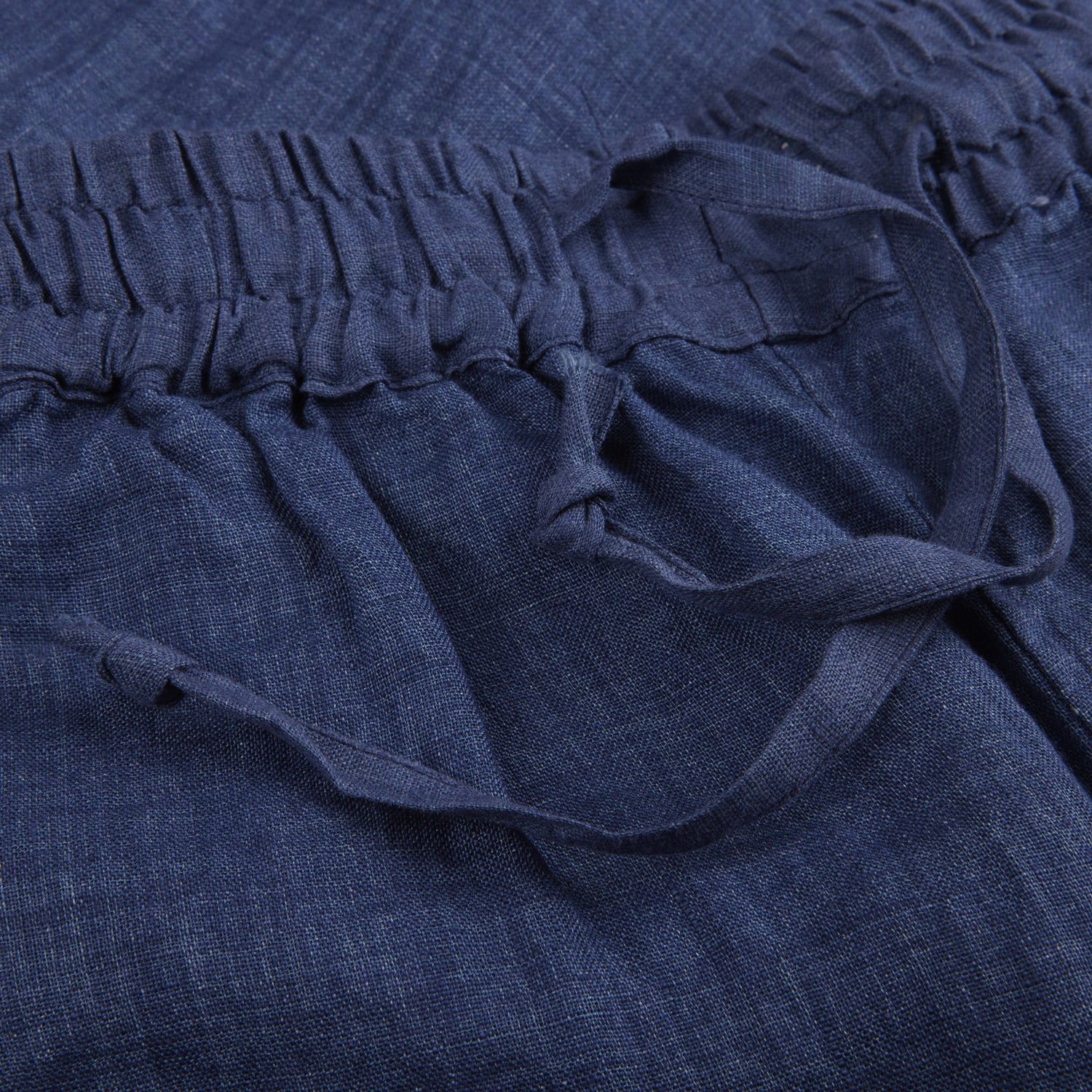 Stenströms Linen Drawstring Pants / Navy