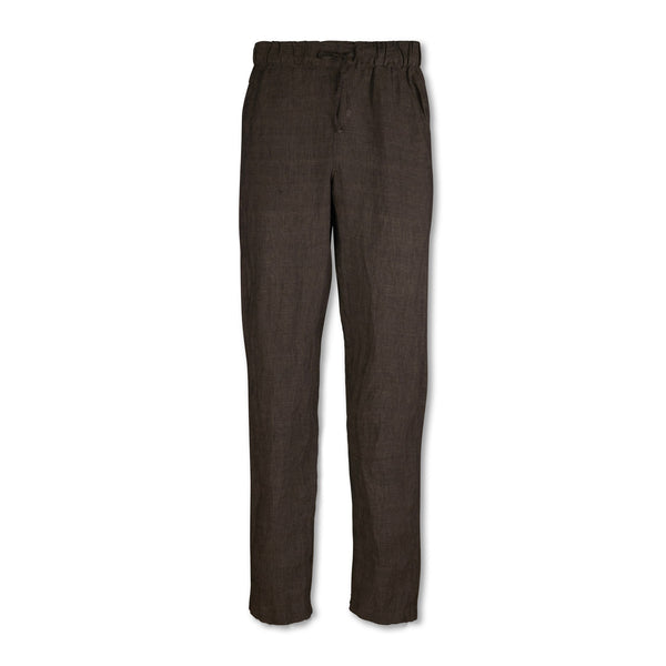 Stenströms Linen Drawstring Pants / Brown