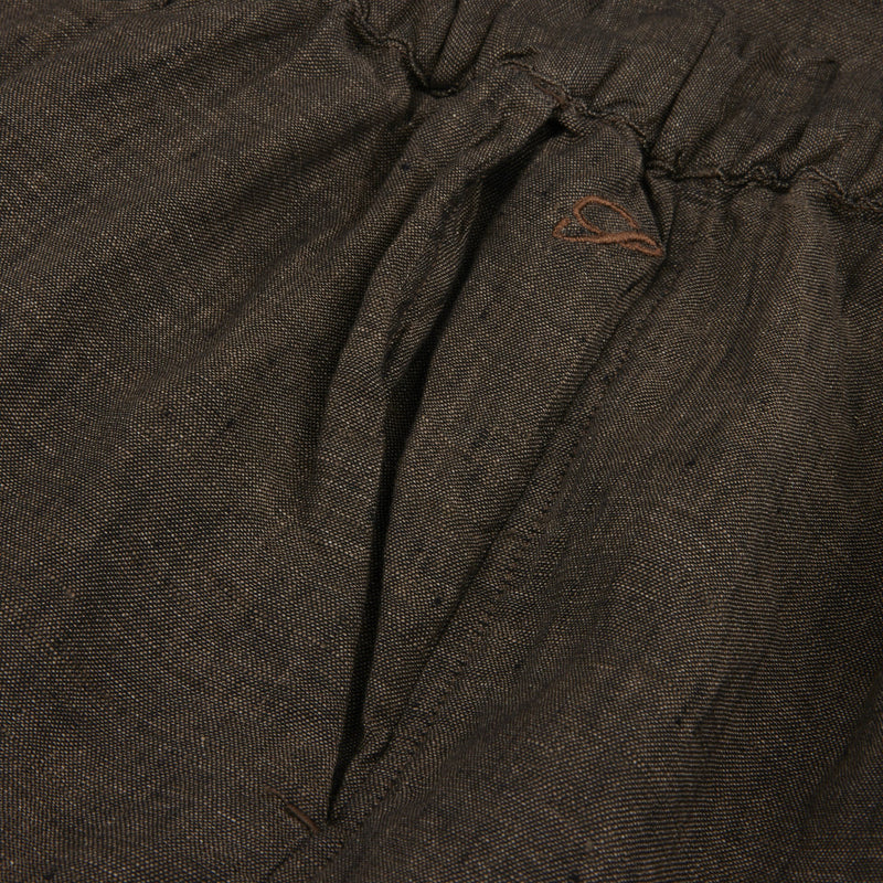 Stenströms Linen Drawstring Pants / Brown