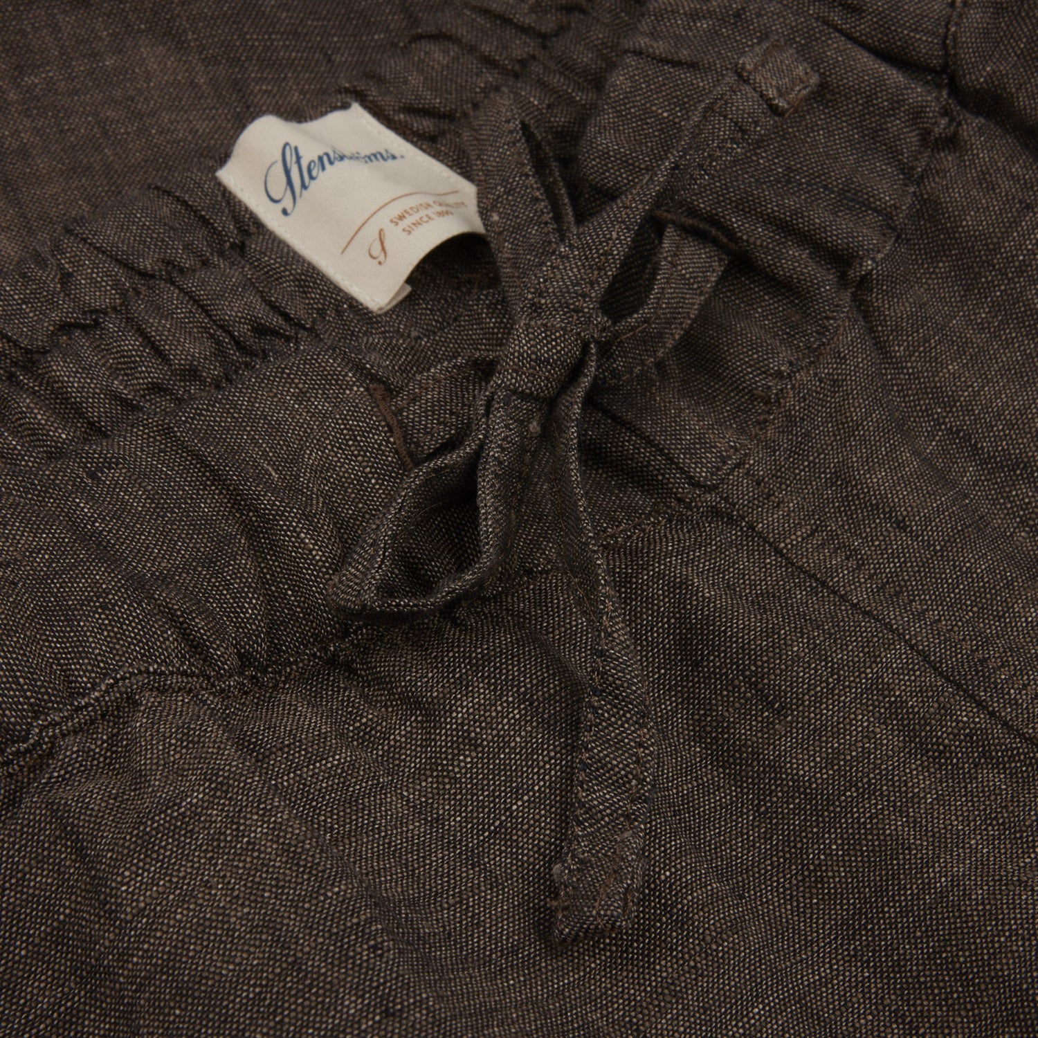 Stenströms Linen Drawstring Pants / Brown