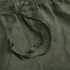 Stenströms Linen Drawstring Pants / Dark Green